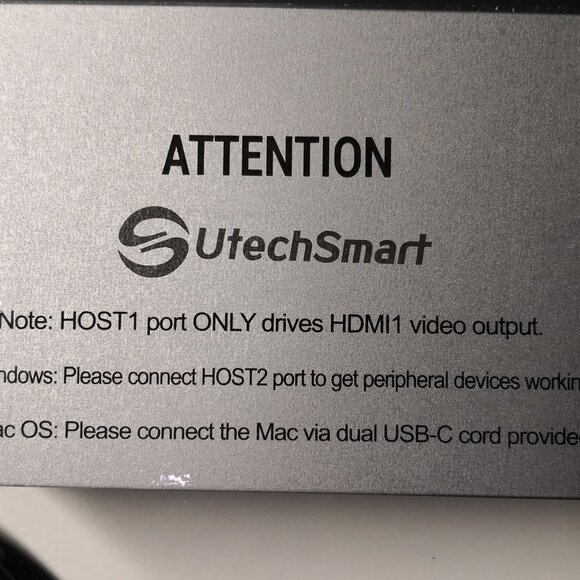 UtechSmart 19 in 1 Quadruple Display Laptop USB C Docking Station - Picture 15 of 15